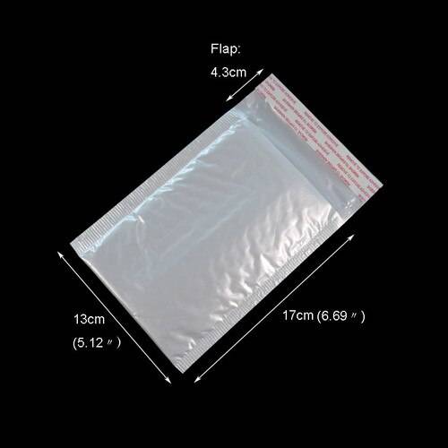 10 st kuvert i flera storlekar vita bubbelkuvert budpåsar förpackningspåsar bubbelförsändelsepåsar vadderade kuvert - 13 x 17cm