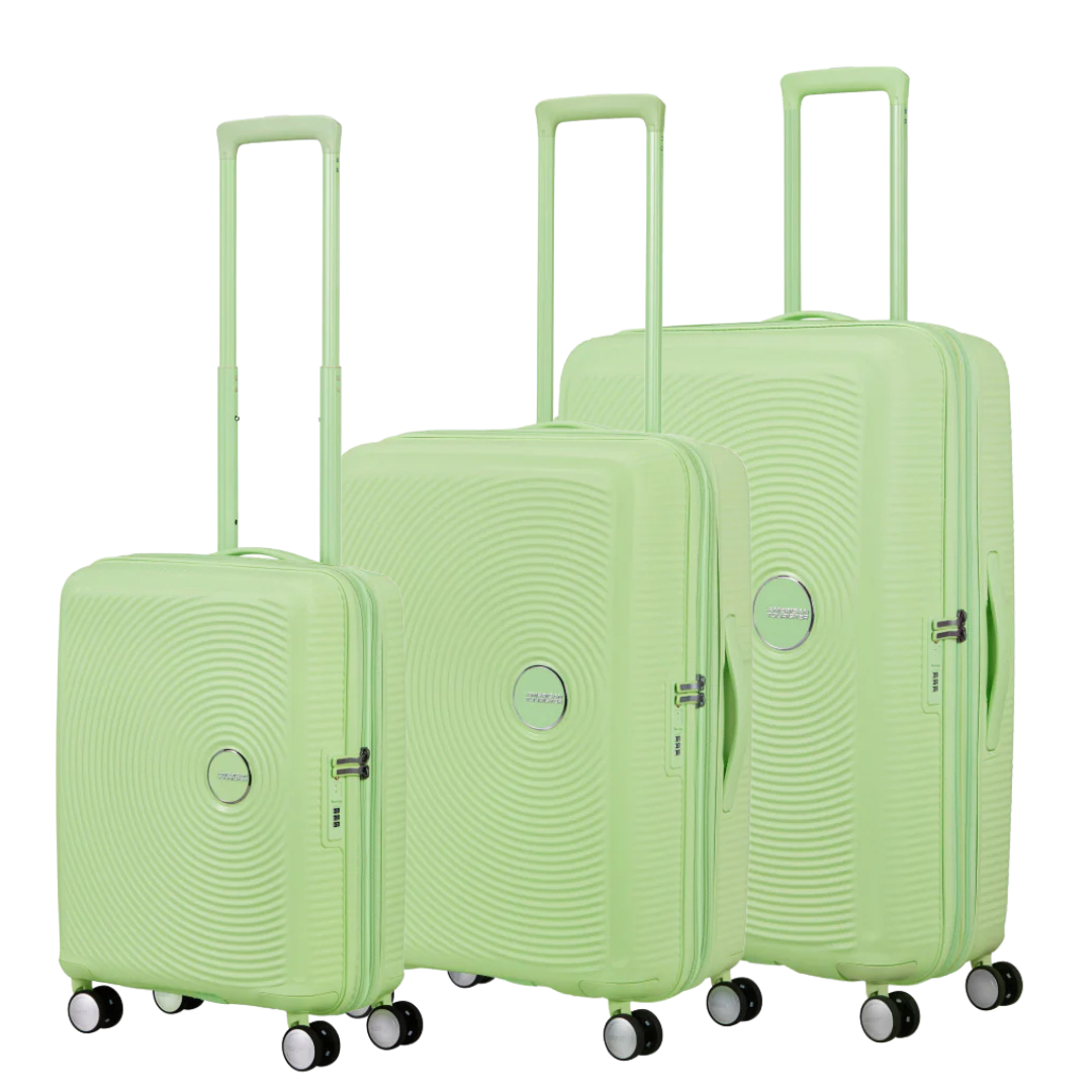 American Tourister Soundbox Resväskor 3-Pack, Kiwi Grön