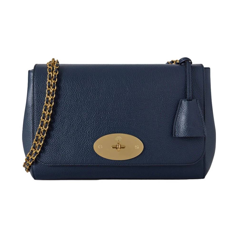 Mulberry Small Classic Grain - Tasker - Dame - Blå - ONE SIZE - Uld