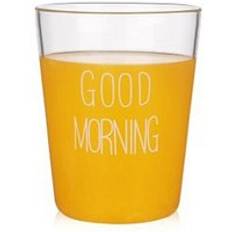 Homies glasmugg pyrex kopp mjölk kopp frukost kopp god morgon kaffe kopp drink juice mugg - Vit
