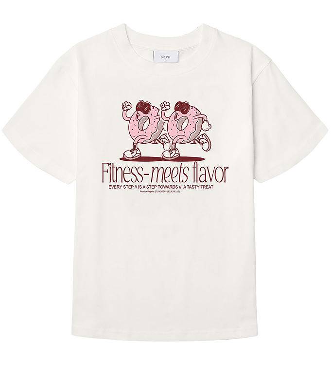 Grunt T-shirt - GrSoop - Hvid m. Print - Grunt - 14 år (164) - T-Shirt