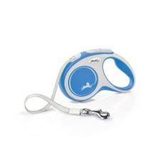 Flexi New Comfort Tape Dog Lead - Small 5m (Blue)