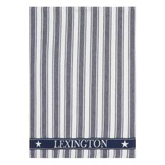 LEXINGTON HOME Icons Cotton Twill Waffle Striped Kitchen Towel |Navy |50X70