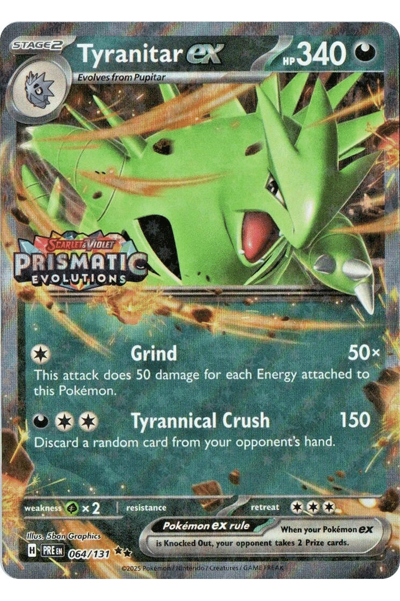 Pokémon Tyranitar ex 064/131 - Pokemon kort - EX kort - Pocket Monster.