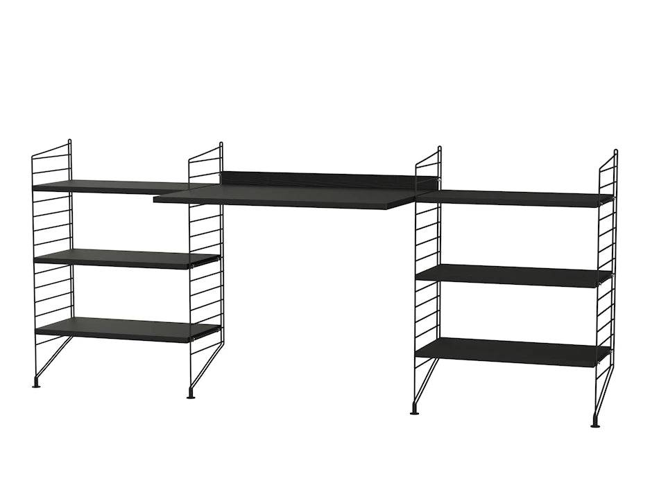 Kontor, bundle D fra String Sort - sort ask - Jacobsen Plus