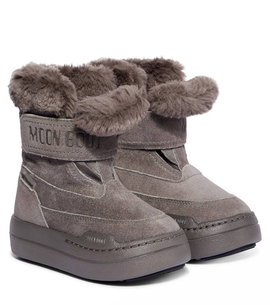 Moon Boot Kids Botas de nieve Junior Park de ante - gris - EU 29