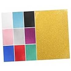 NUOBESTY Sparkly Glitter Foam Sheets 10 A4-ark Självhäftande För Festheminredning
