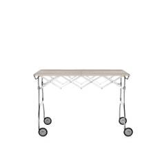 Kartell - Battista Trolley 4460, Cream, Matt - Serveringsvogne - Antonio Citterio - Beige - Metal/Plast