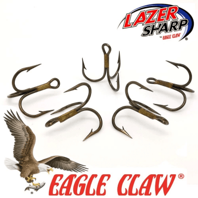 Eagle Claw Trekrok 3x Bronze 5-pack (Storlek: #2/0)