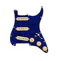 prewired pickguard pickup Prewired Loaded Pickguard Gitarr Pickuper Humbucker Pickups5 HSS ledningsnät Push-Pull Single Cut Set för/gitarr(16)