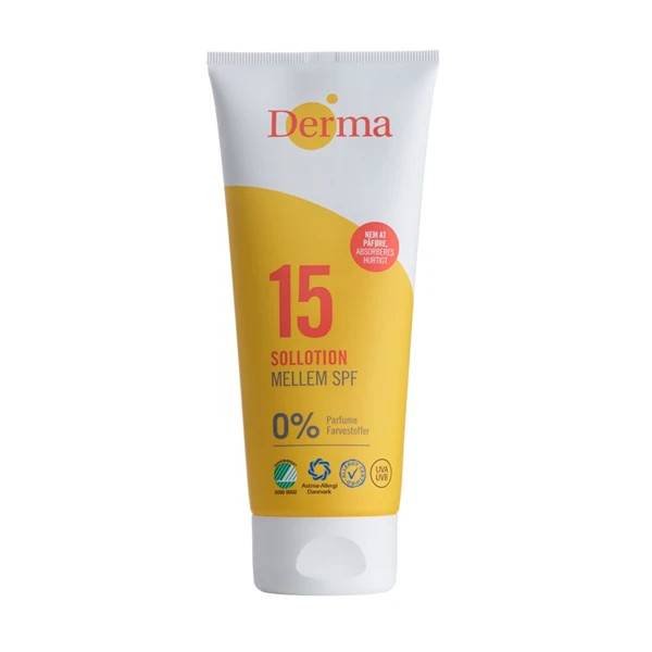 Solkräm, Derma Sun, 200 ml, SPF 15