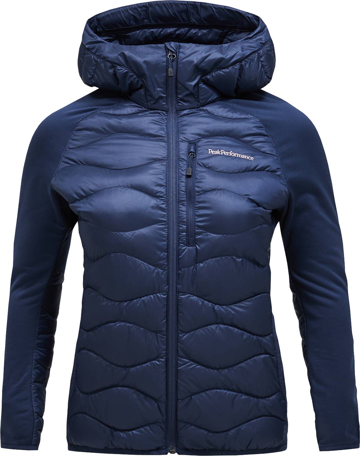 Peak Performance Women's Helium Down Hybrid Hood Blue Shadow, XS