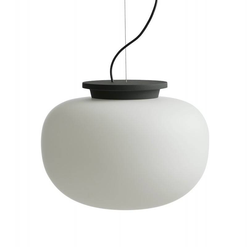 Frandsen Supernate Ø38 taklampa opal white/black