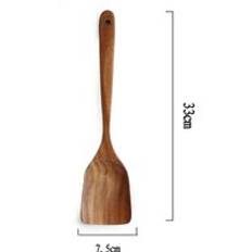 Naturlig teak trä porslin sked lång ris durkslag soppa skimmer matlagning soppskedar skopa köksredskap