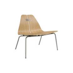 PK23™ Lounge Chair, klarlackerad ek/stål