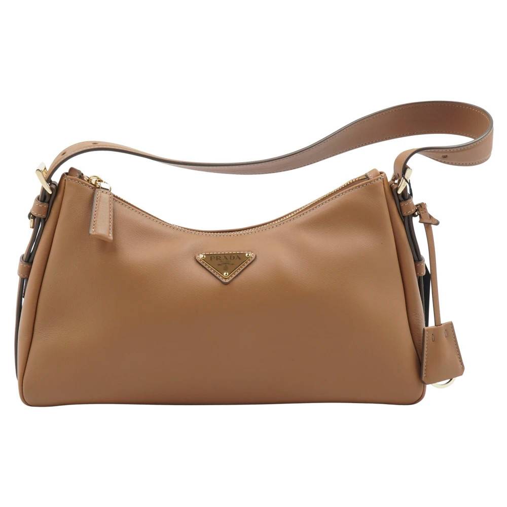 Prada Aimée Skuldertaske - Tasker - Dame - Brun - ONE SIZE - Uld