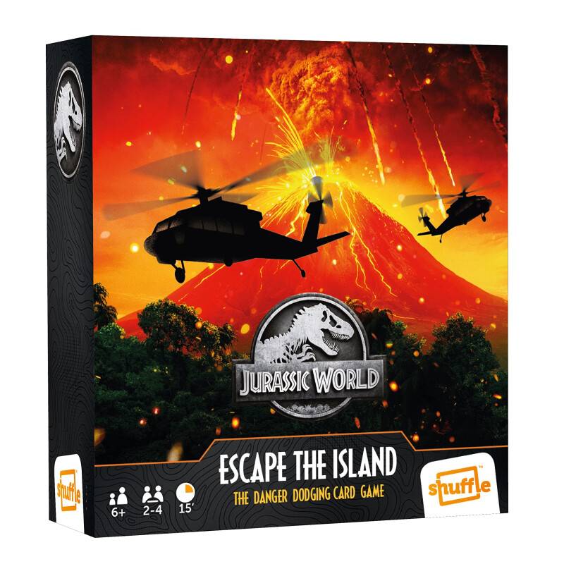 Shuffle Escape The Island Jurassic World Kartenspiel, 2 bis 4...