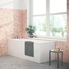 Badkar Nordhem Marholmen 1700x700x565 mm Vit Nordurit Liksidig Dubbel Rygglutning - Installation/montering finns att köpa till