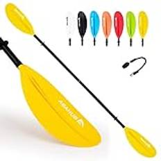 Abahub 218/230/241 cm kajakpaddling aluminium dubbel paddellinje roddbåt kanot roddbåt svart/vit/röd/blå/grön/orange/gul