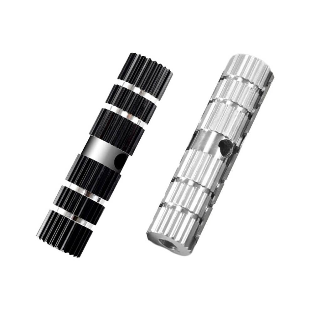Cykelstøtter i aluminiumslegering, bagpedaler, passer til 10 mm gevindbagaksler, korte, solide - sort