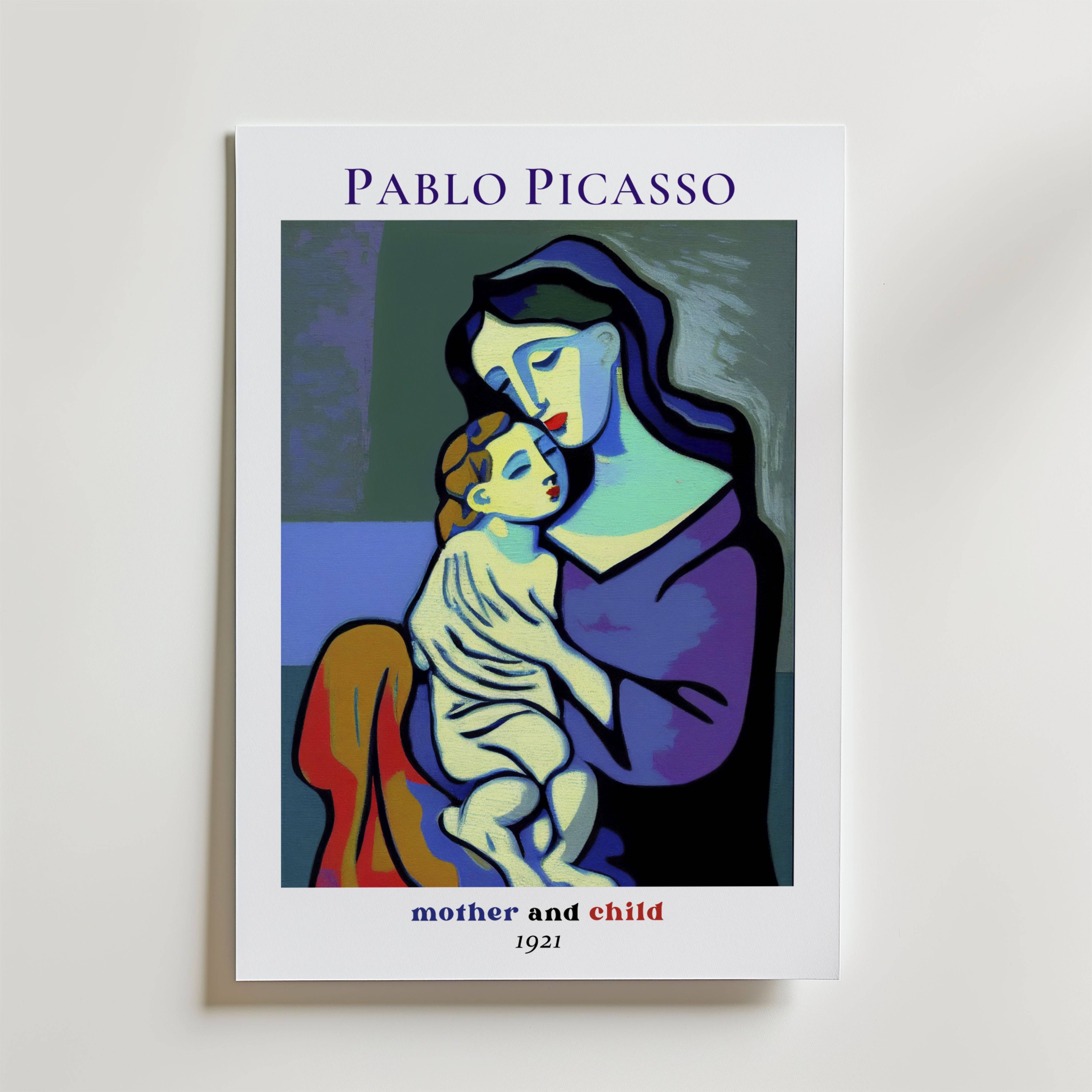 Picasso The Quiet Bond Poster - Premium Canvas 70x100 cm
