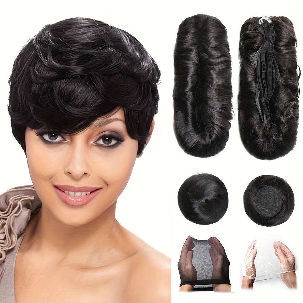 28pcs Brazilian Human Hair Extensions Human Hair Bundles With Free Closure
