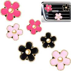 6 Pcs Flowers Car Air Vent Clips Lovely Flower Aromatherapy Car Air Freshener Car Air Vent