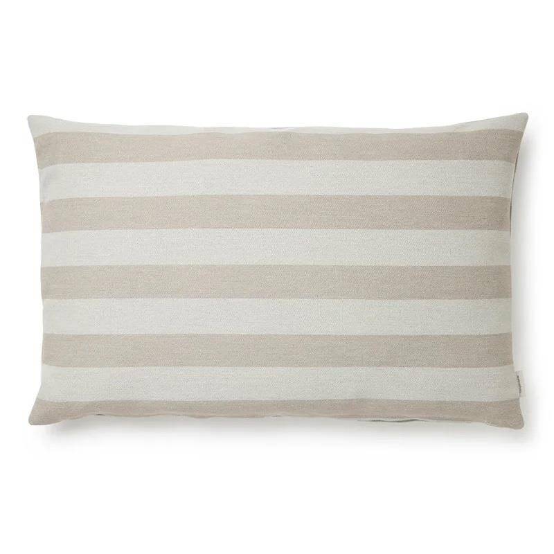 Compliments Outdoor Stripe Cushion Beige 40x60 cm