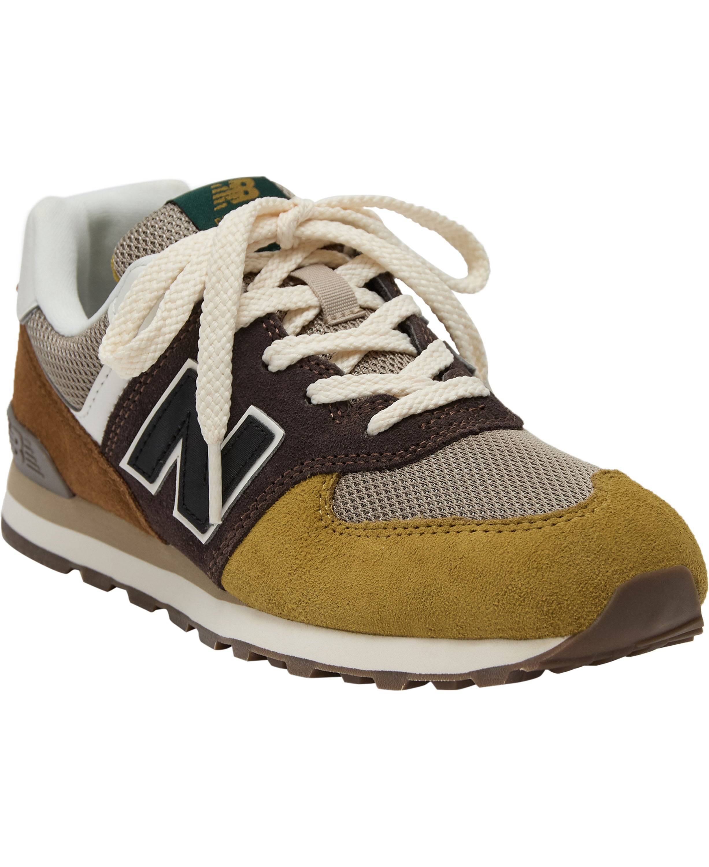 New Balance New Balance 574 Kids Lace Basil Oil Sneakers Str 38 - hos Magasin.