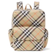 Burberry Kids Burberry Check backpack - brown - One Size