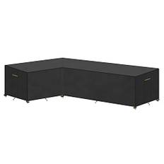 VANSHEIM L-form trädgårdsmöbelskydd vattentätt skydd för loungemöbler vattentätt hörnsoffa skydd 420D skydd för trädgårdsmöbel 216 x 270 x 87/80 cm