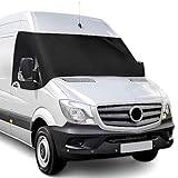 MRWiZMS vindruteskydd för Mercedes Sprinter 2006-2018, 600D Oxfordtyg 100 % ljusblockering, vattentät, UV-beständig/frysning/rostbeständig (svart, 2006-2018)