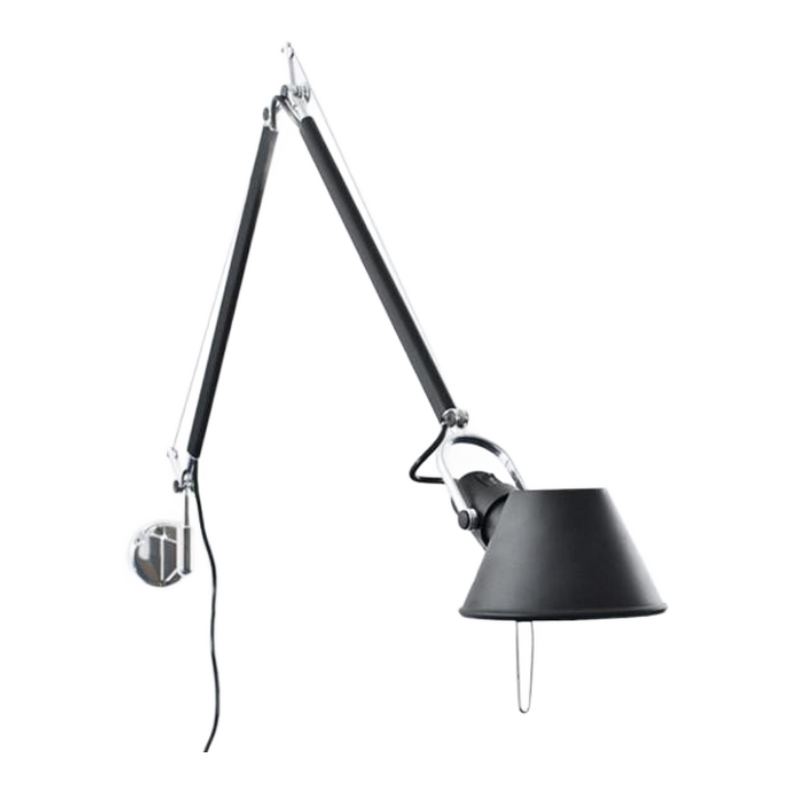 Tolomeo Væglampe - Sort - Inkl. Vægbeslag - Artemide