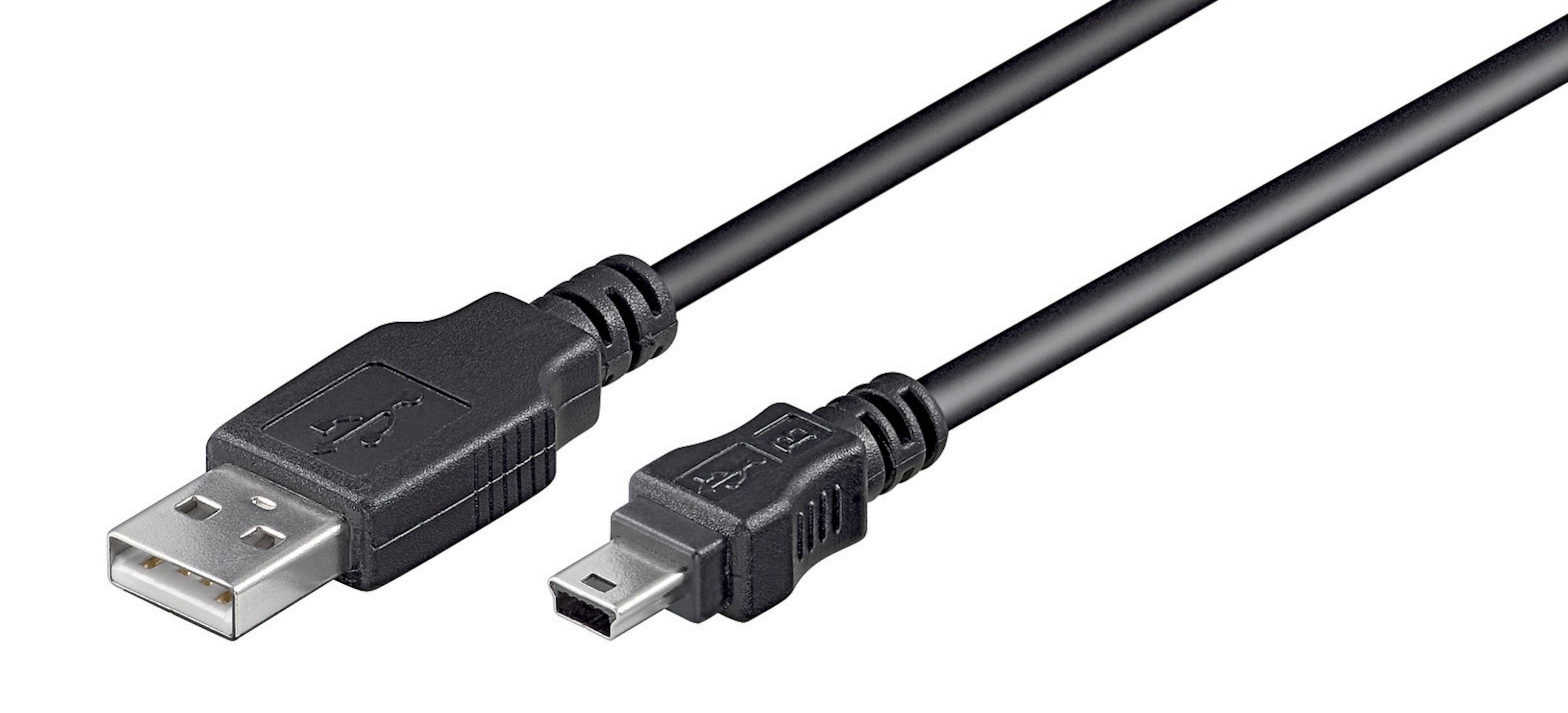 Luxorparts Mini-USB-kabel - Sort 5 m