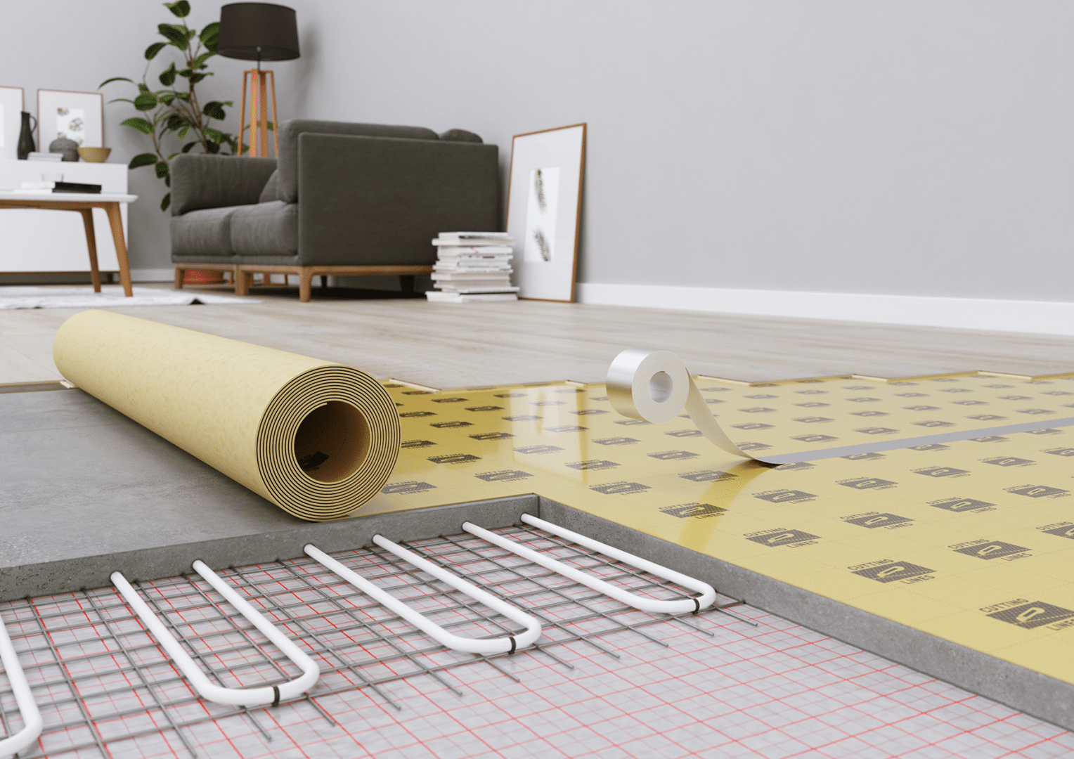 Migadan LVT Underlag med dampspærre - en rulle på 1 x 6 m.