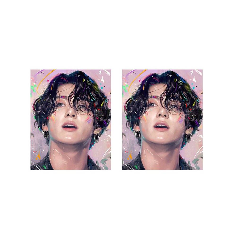 2X DIY Diamond Painting Bangtan Boys Art Portrait Rhinestone Full Round Wall Picture 30X40 cm Jung Kook