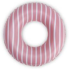 Swim Essentials Flytring röd- och vitrandig ⌀55 cm