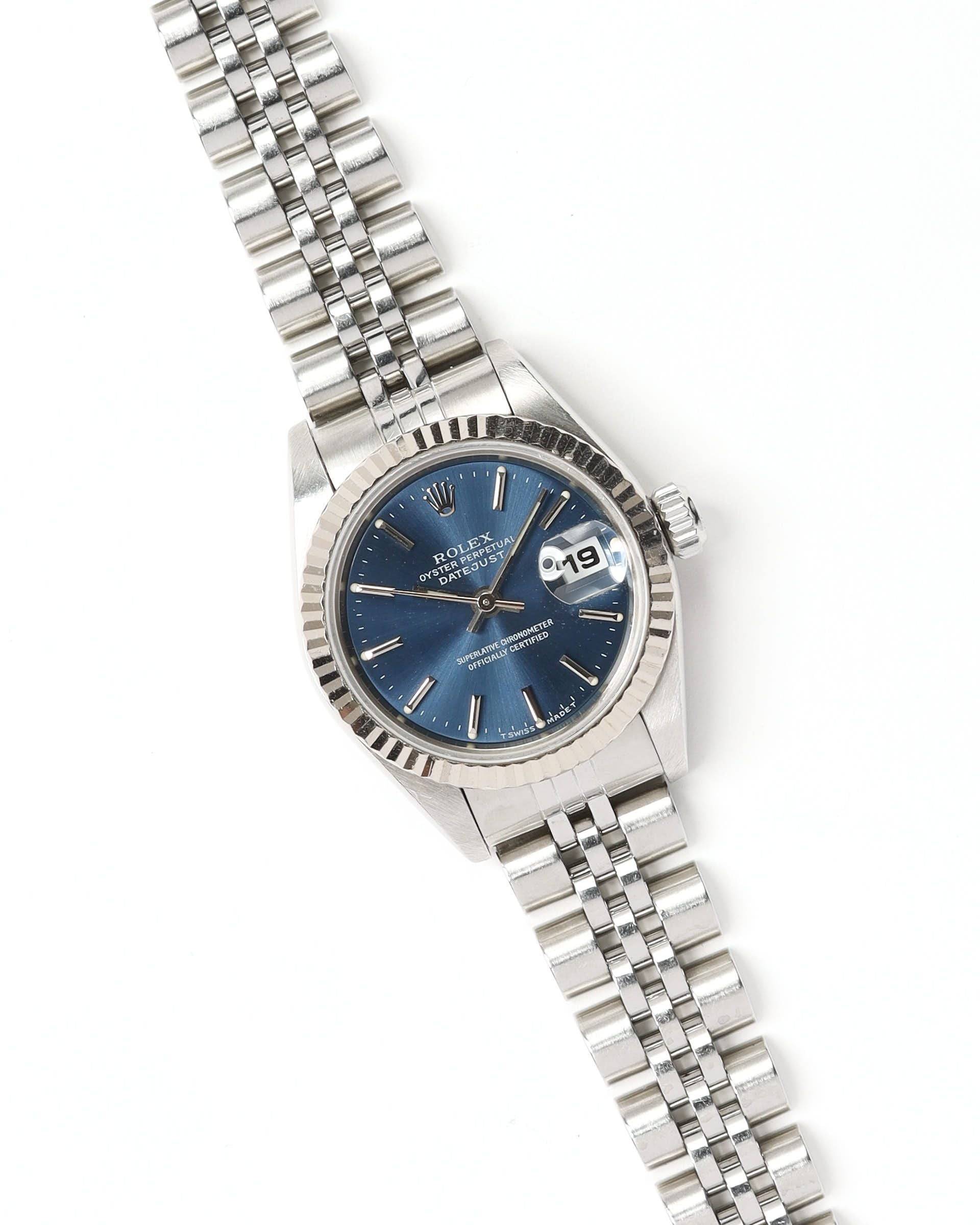 Rolex Lady-Datejust 26mm 1997 Watch - Blue - One Size