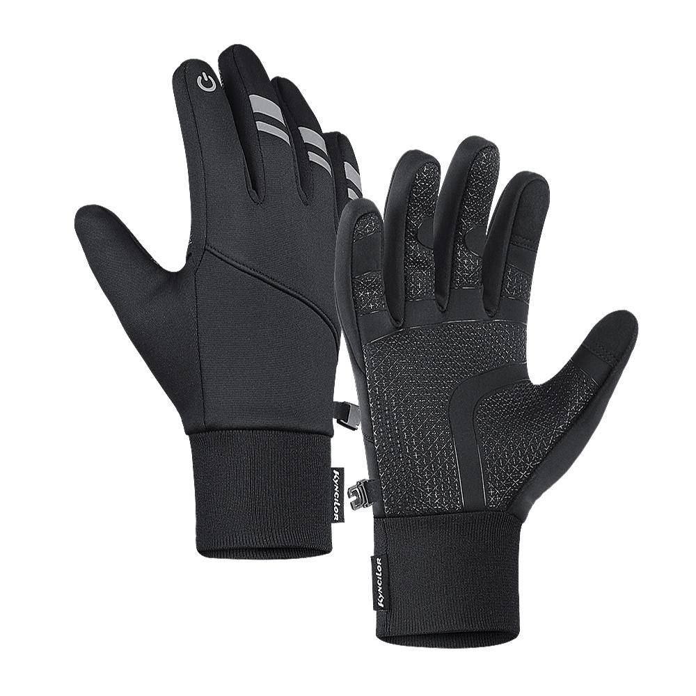 3M Gloves Black Waterproof Winter Warm Touch Screen Motorcycle Ski Snowboard Gloves Men Outdoor Sports Riding S svart