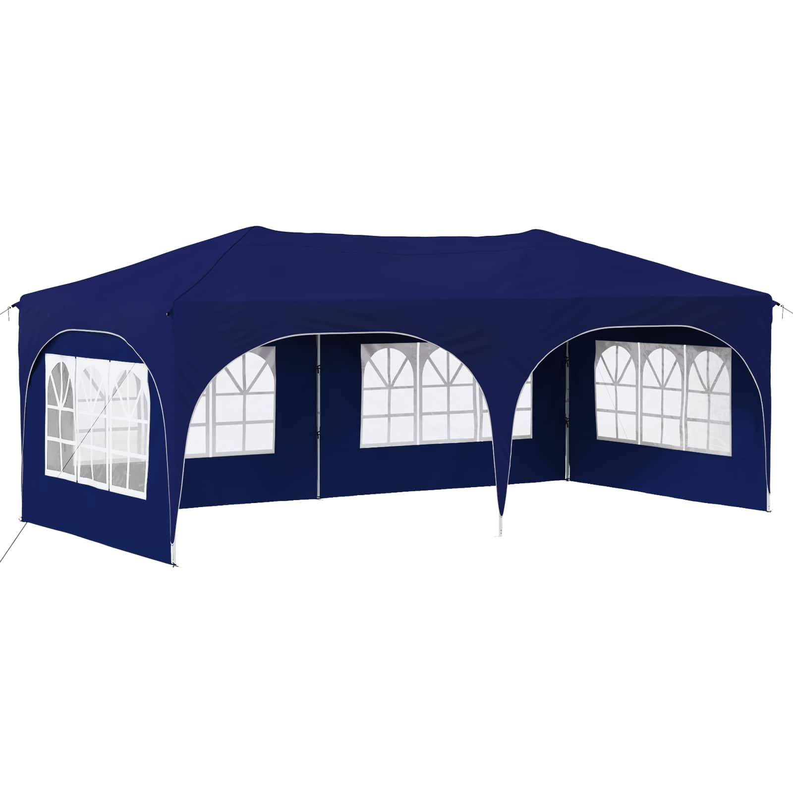Pop-up Festtelt Blå 575 x 288 x 245 cm Oxford stof