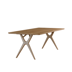 Kristensen Amelia spisebord (L240 x B100 x H74 cm, Eg massiv, uden tillægsplade)
