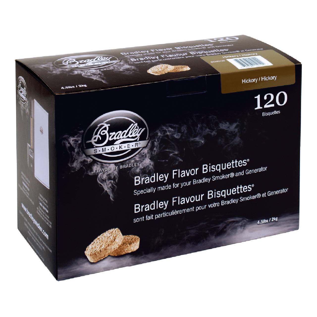Bradley rökbriketter - Hickory 120-pack