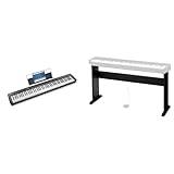 Casio CDP-S110BK Digital Piano Med 88 Viktade Knappar, Svart & CS-46P Basstativ för CDP-S110, CDP-S100, CDP-S360, CDP-S350