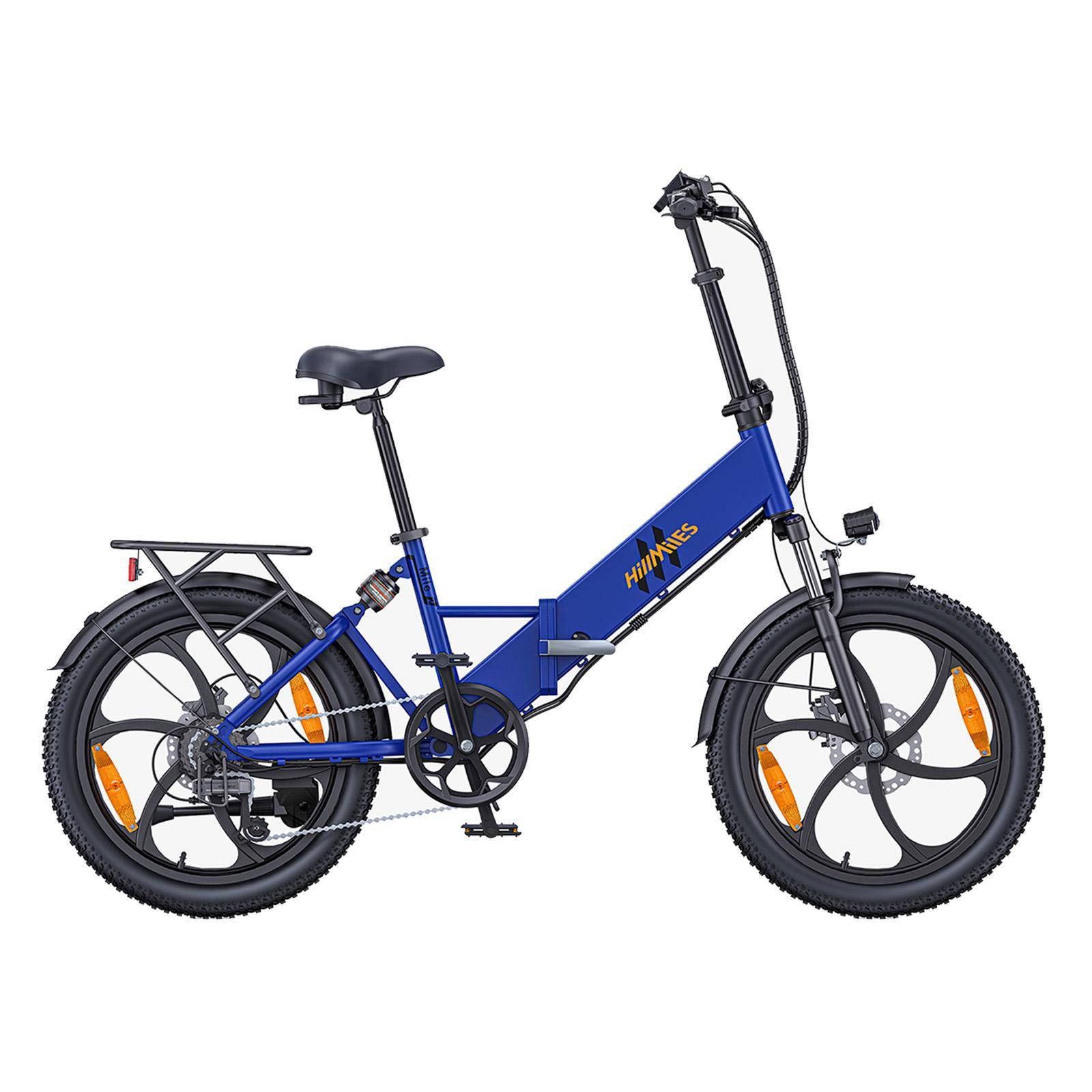 HillMiles Mile 2 City Commuter E-Bike 350W 36V13Ah, Up to 25km/h, Oil Disc Brakes, Full Suspension, 20 Fat Snow Tire Pedelec Mile 2: 250W 36V13h