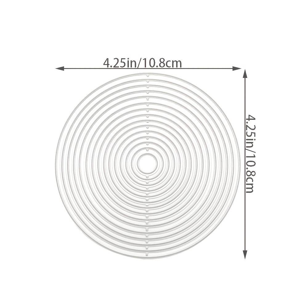 Round Metal Template Stencil Cutting Die Decoration Scrapbooking Stencil Album Paper Craft Embossing Card Making