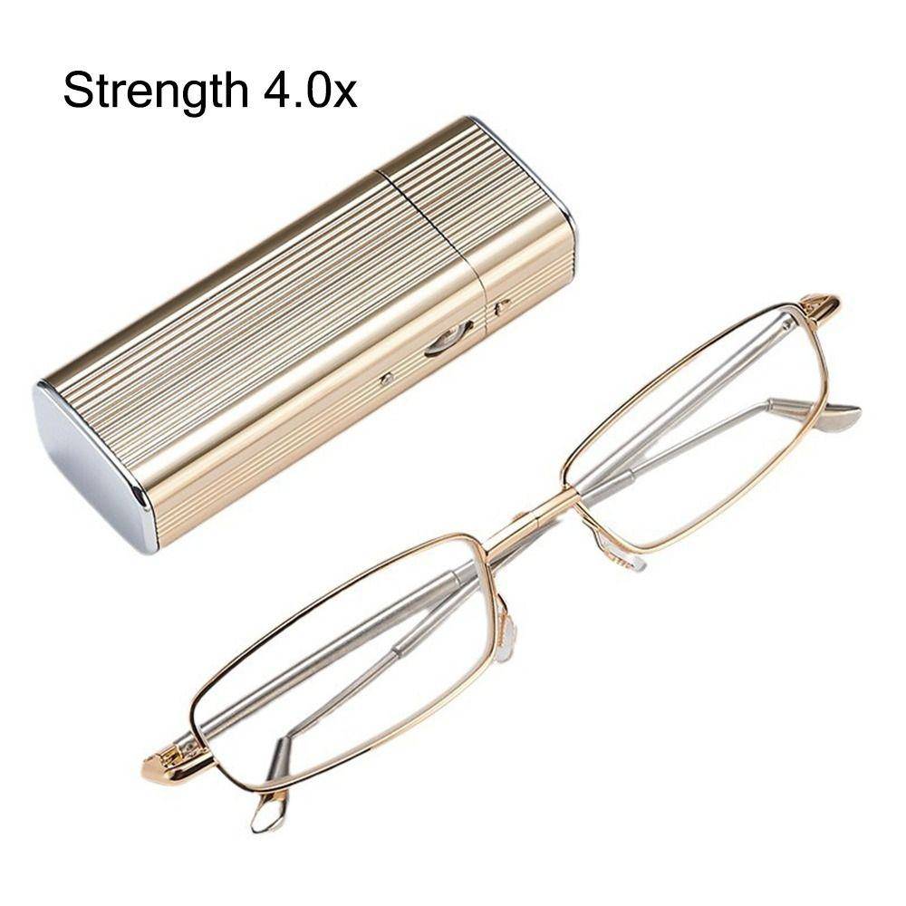 Sighttoo Folding Mini Portabla läsglasögon för hopfällbara med rörfodral Kvinna Äldre Bekväm ålderssynthet 4.