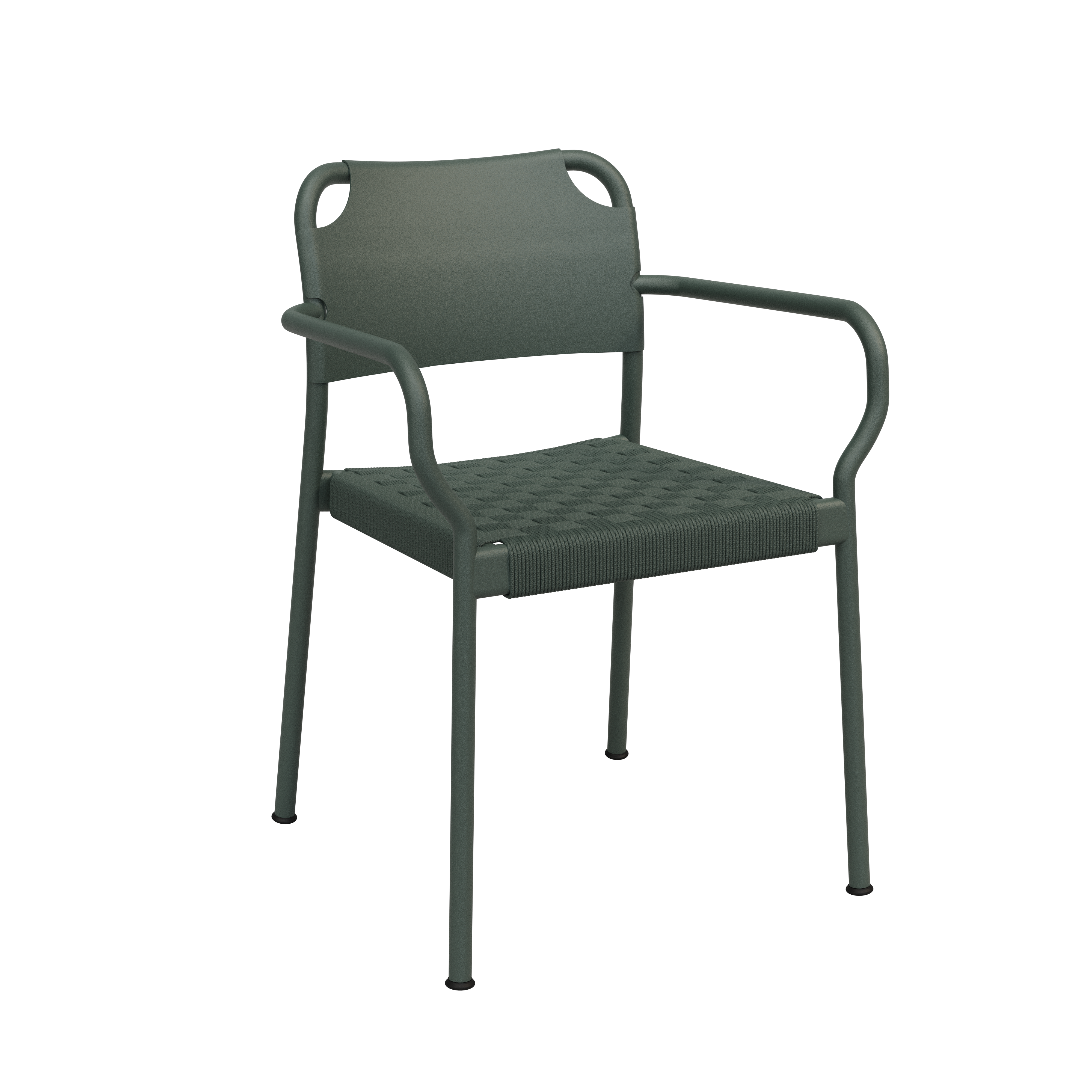 Vind havestol med armlæn fra Fritz Hansen Hunter Green - Jacobsen Plus