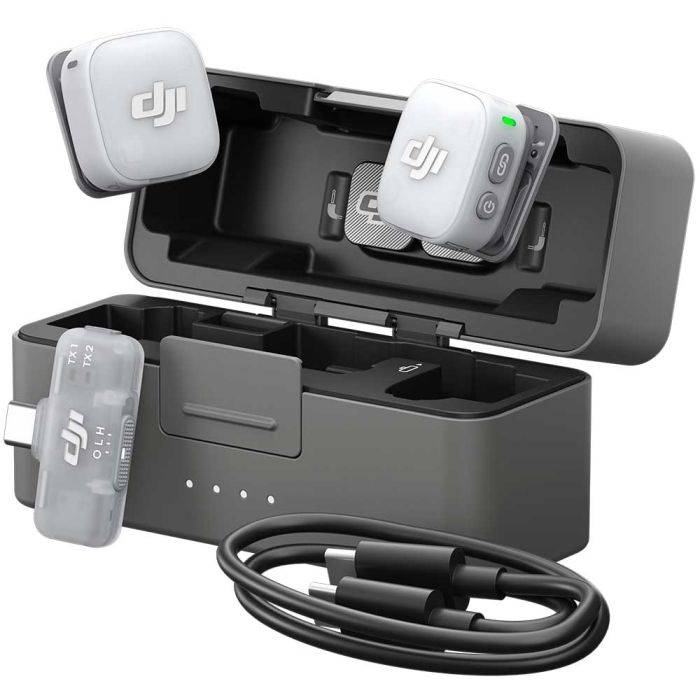 DJI Mic Mini 2 Trådlöst mikrofonsystem (2 TX + 1 Mobile RX + Charging Case)