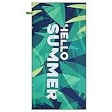 Tioheam Microfiber Camping Handduk,Resehandduk | 59 x 27,5 tum sandsäker snabbtorkande handduk | Vändbar handduk för resor Sport Simning Camping Picknick Yoga Gym