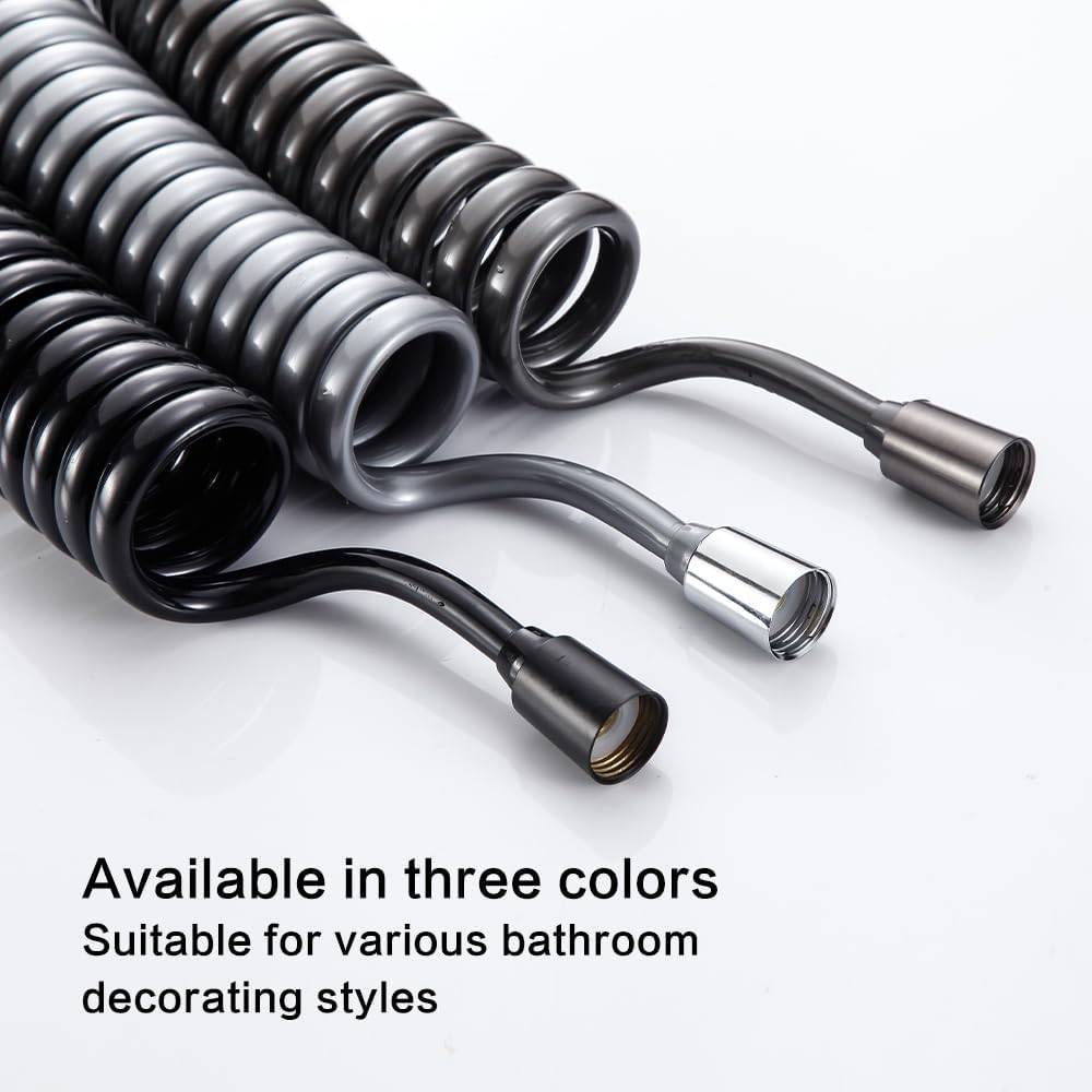 New 1.5/2/3/5M Spring Flexible Retractable Hose For Shower Head Toilet Bidet Pipe Plumbing Bathroom Spiral Flexible Shower Hose